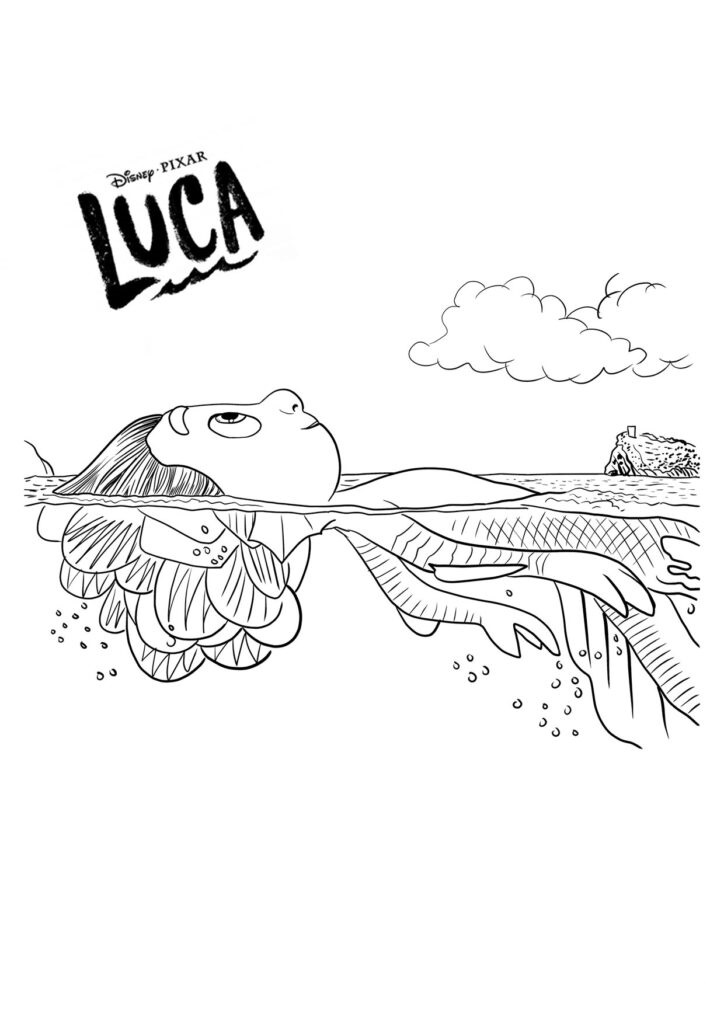 Luca Coloring Pages