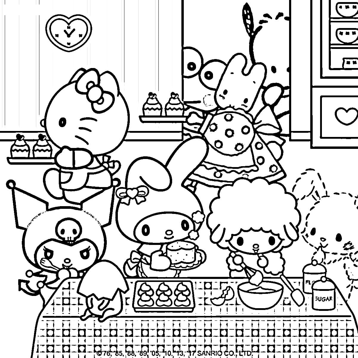 Sanrio Coloring Pages Printable