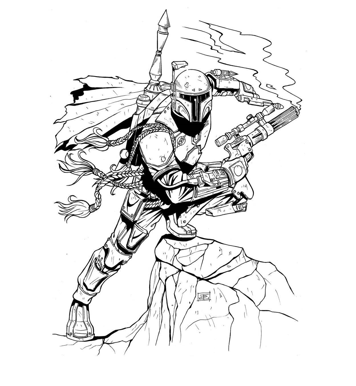 Star Wars Mandalorian Coloring Pages