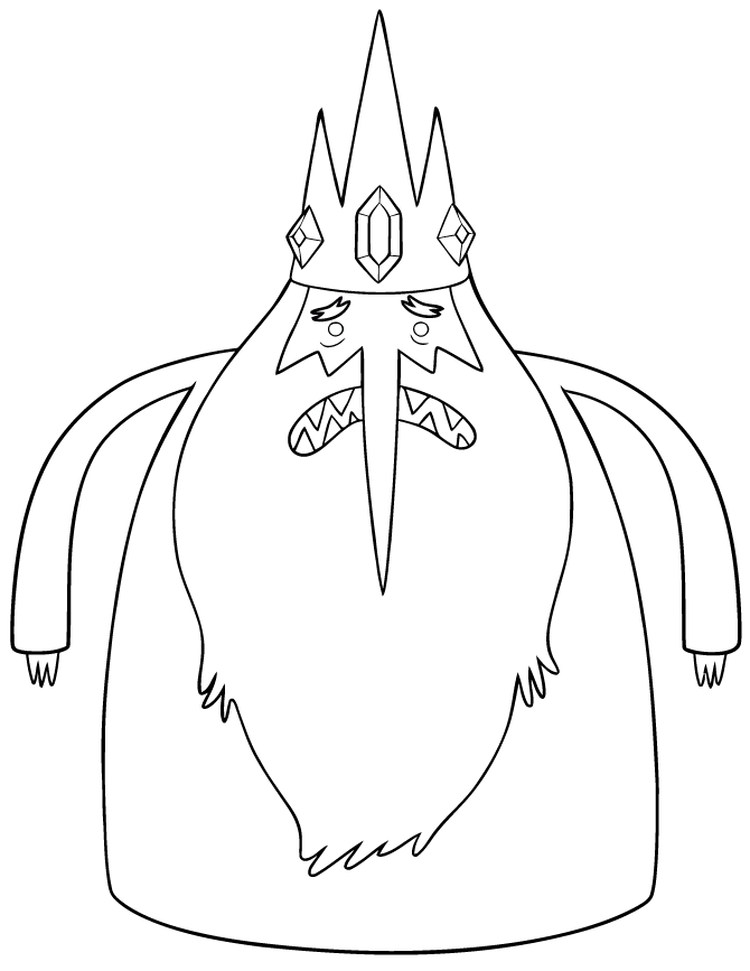 Adventure Time Coloring Pages Ice King