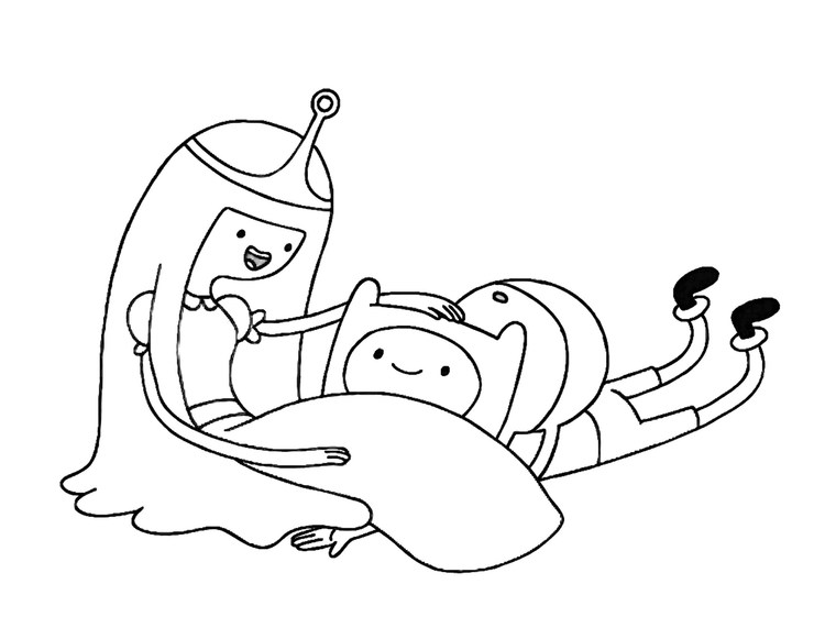 Adventure Time Princess Coloring Pages