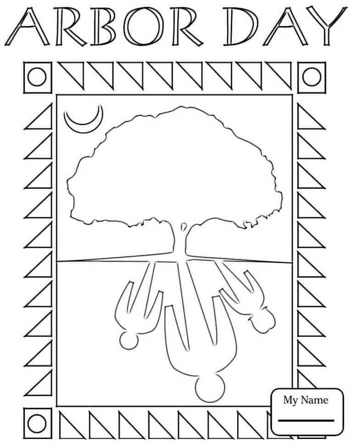 Arbor Day Coloring Page