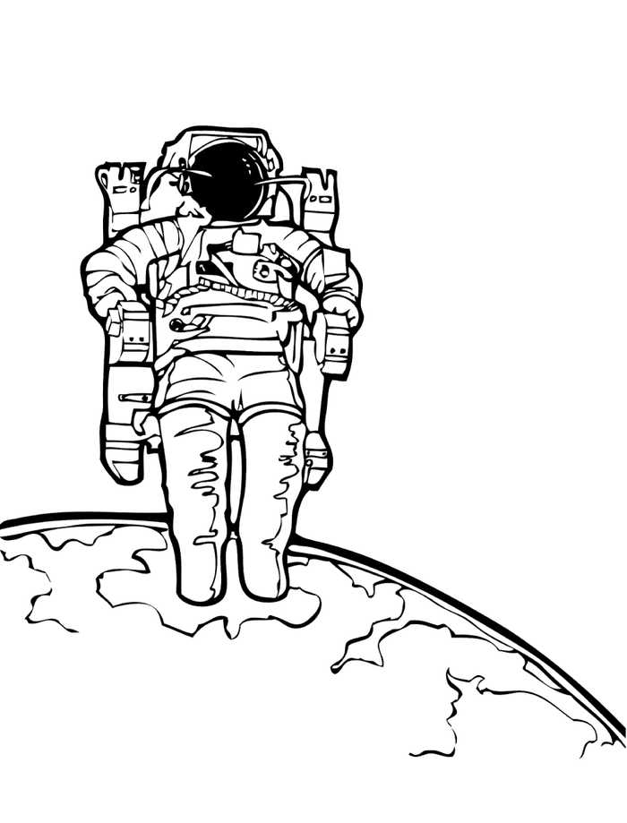 Astronaut Coloring Page