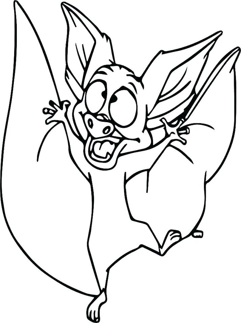 Bat Printable Coloring Pages