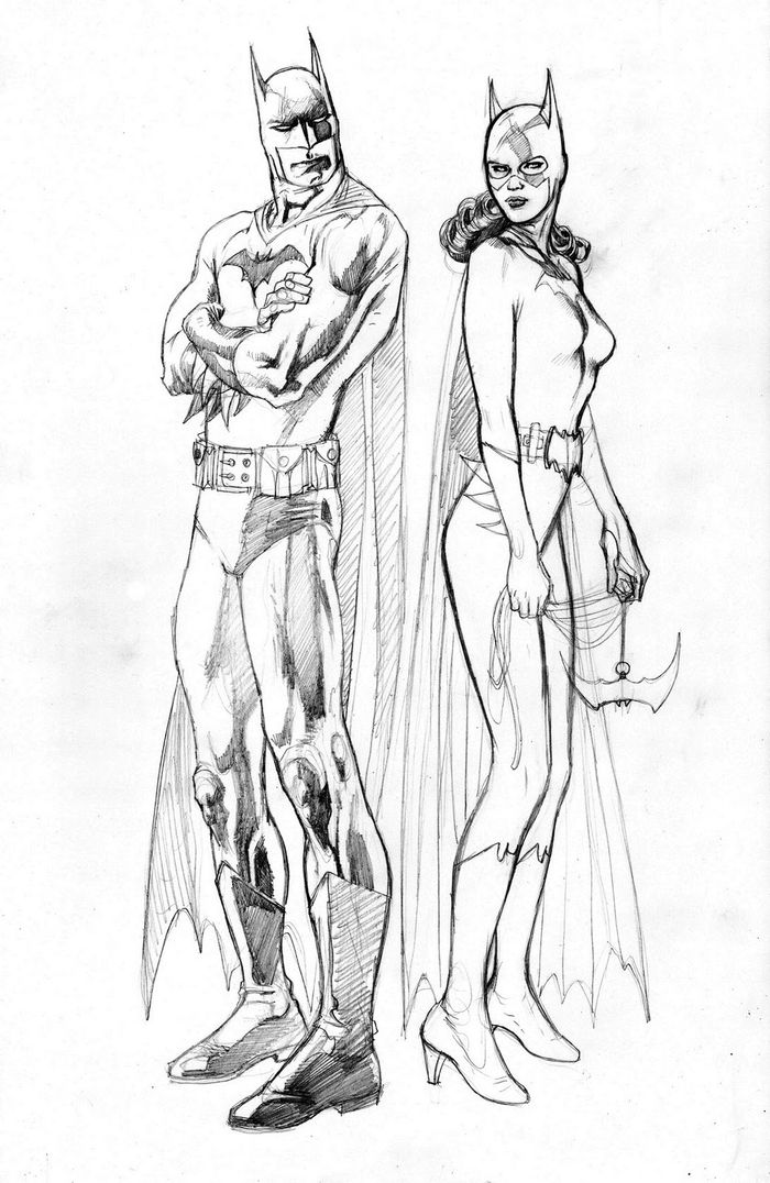 Batgirl And Batman Coloring Pages