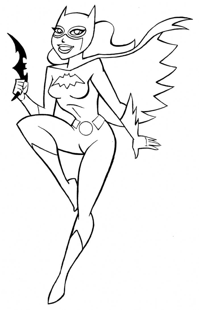 Batgirl Kids Coloring Pages