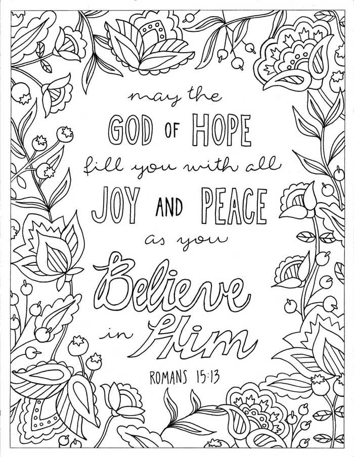 Bible Coloring Pages Romans