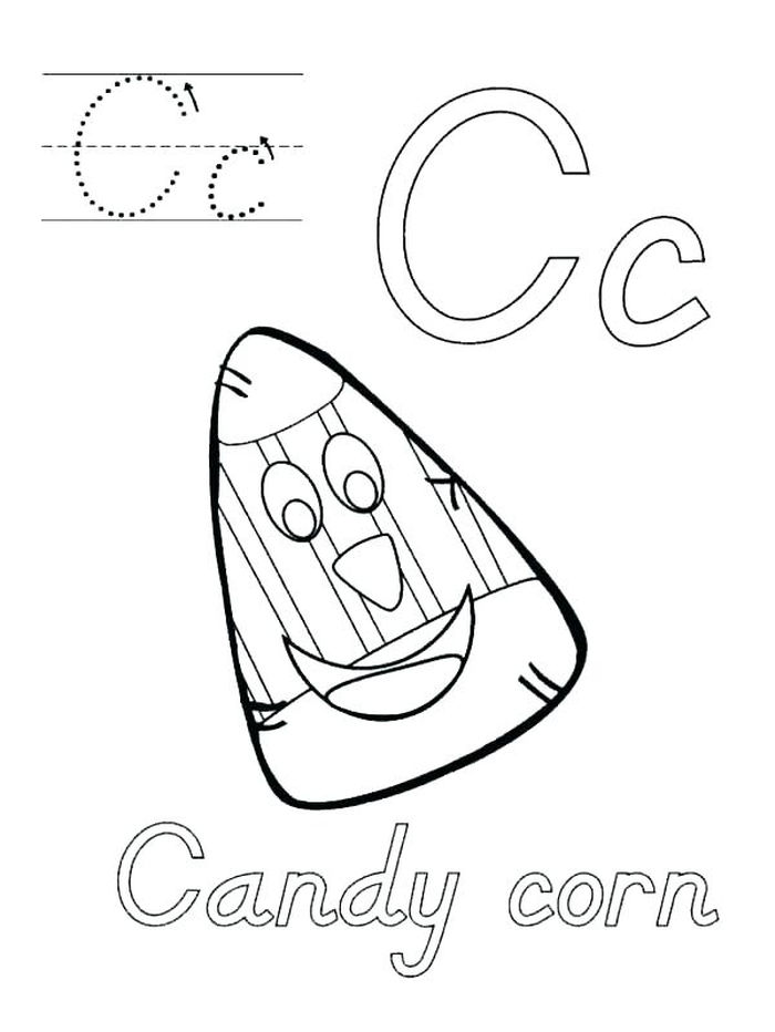 Candy Corn Coloring Pages