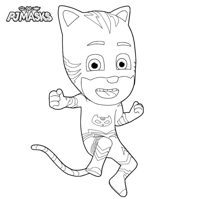 Catboy Pj Masks Coloring Pages