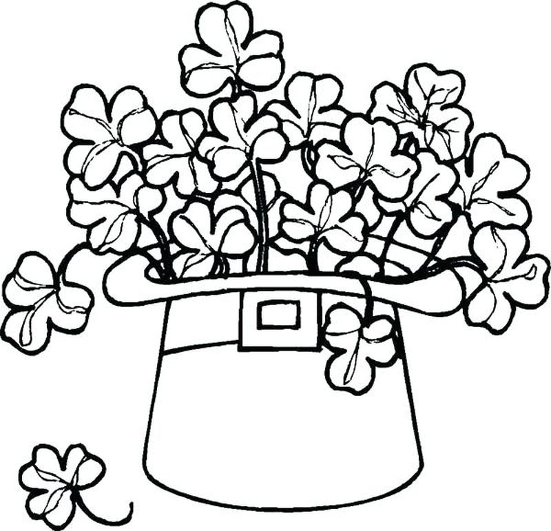 Coloring Page Shamrock