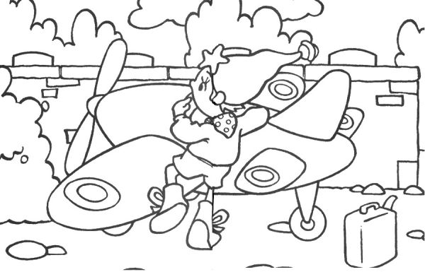 Coloring Pages Noddy Morning Kids