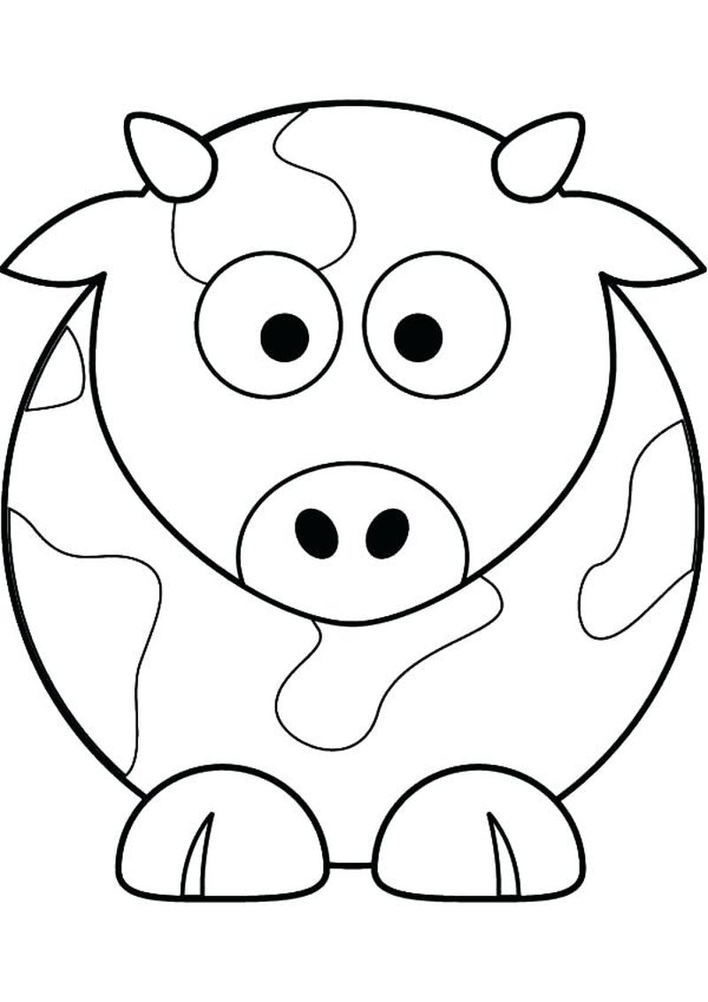 Coloring Pages Of A Cow