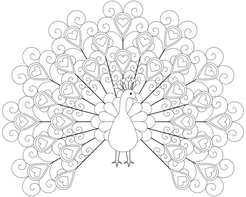 Coloring Pages Peacock