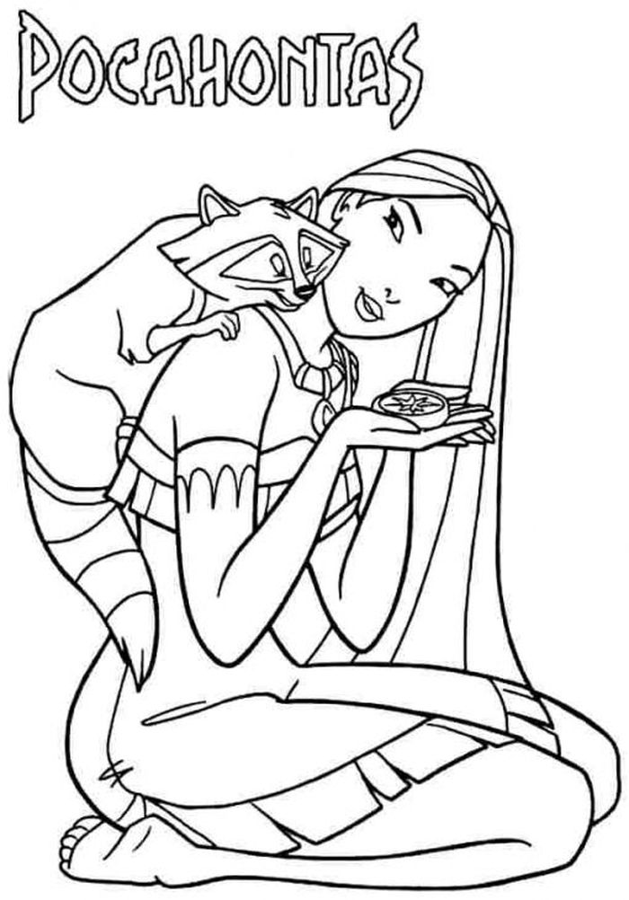 Coloring Pages Pocahontas