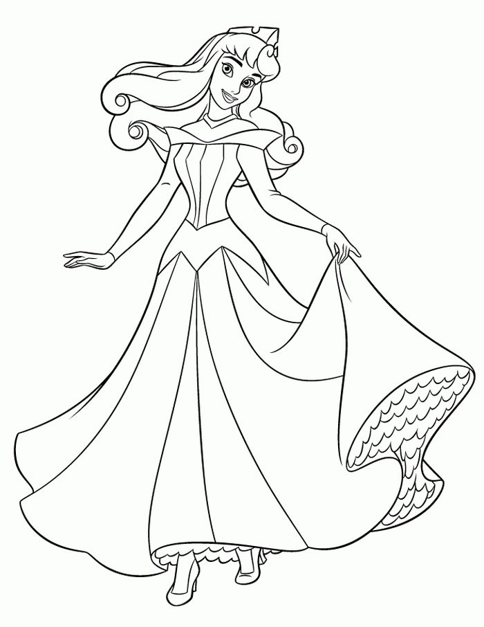 Coloring Pages Princess Aurora