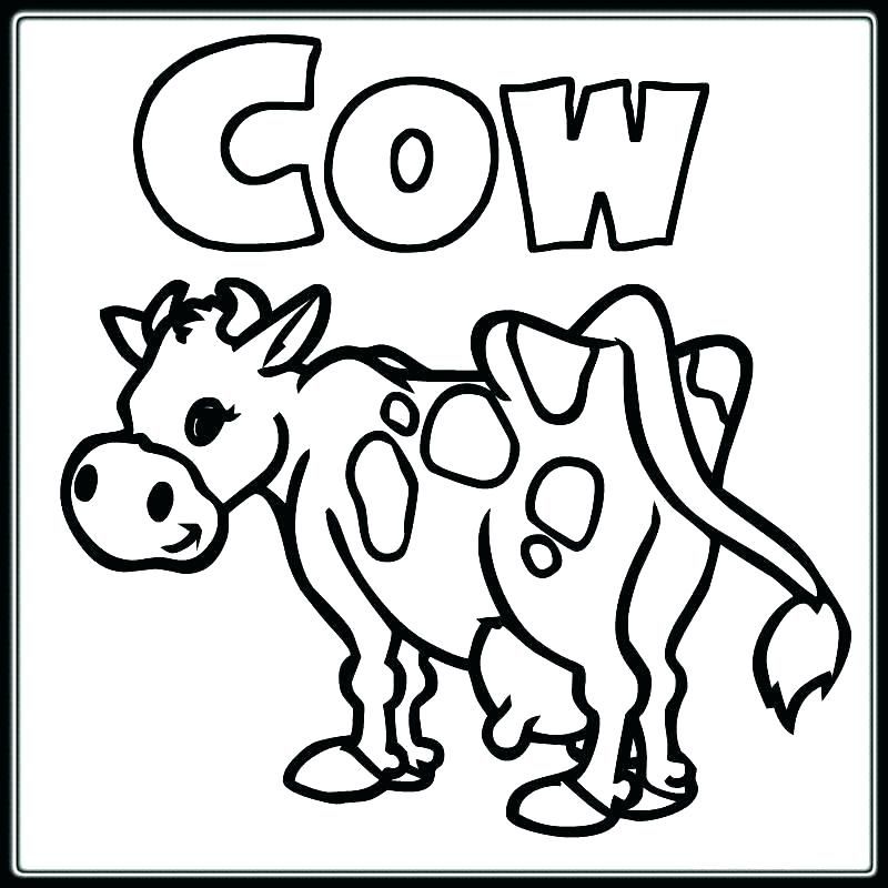 Cow Head Coloring Pages