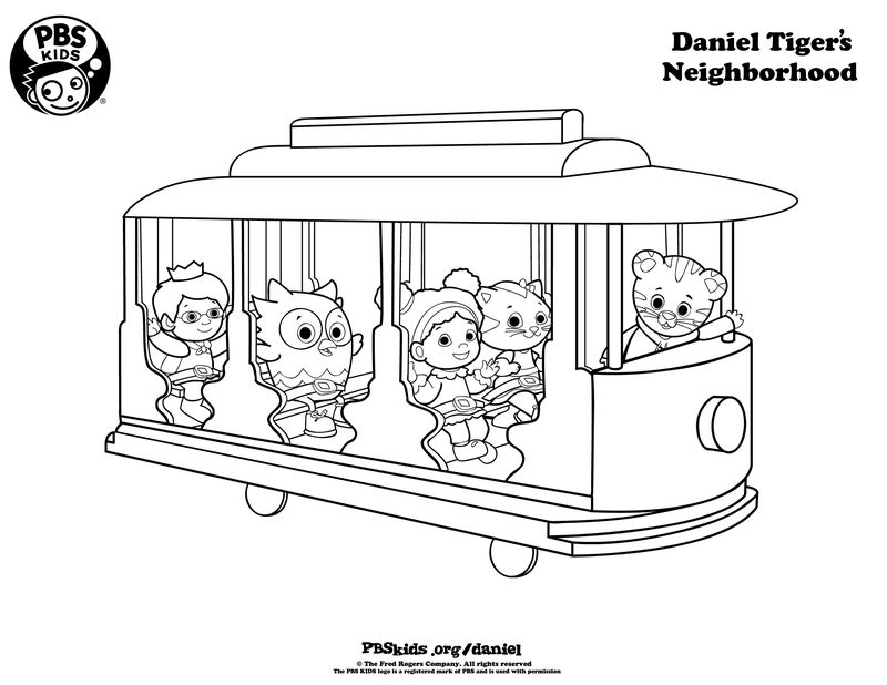 Daniel Tiger Coloring Pages Images