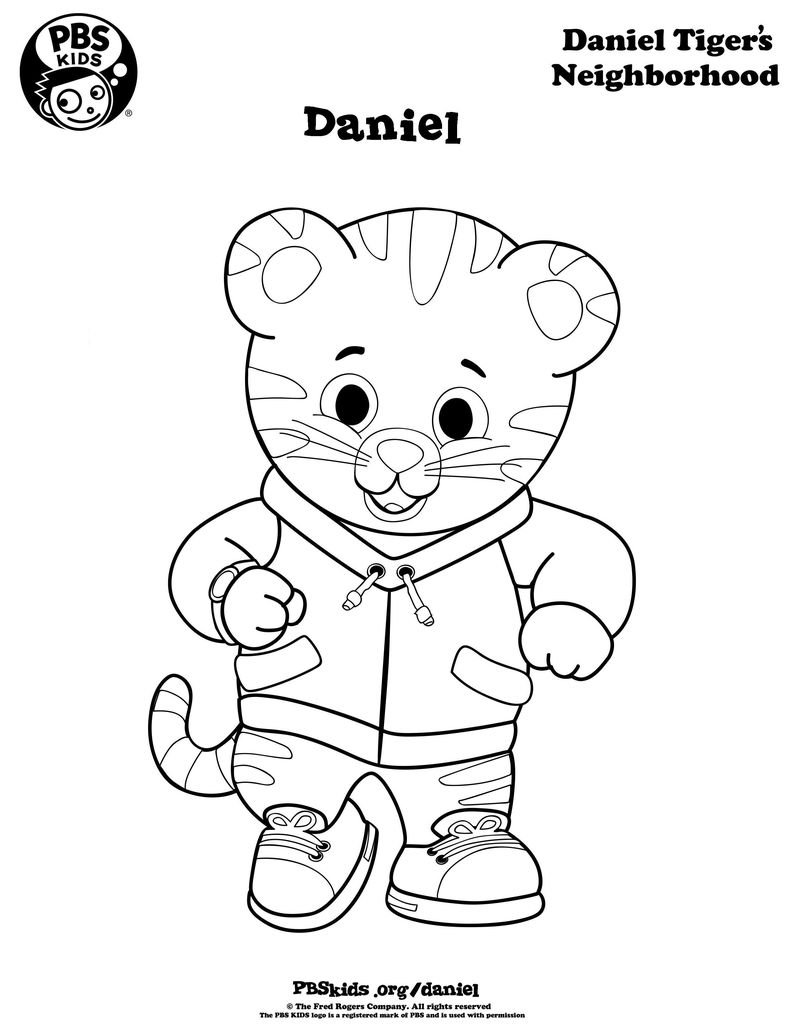 Daniel Tiger Coloring Pages Printable