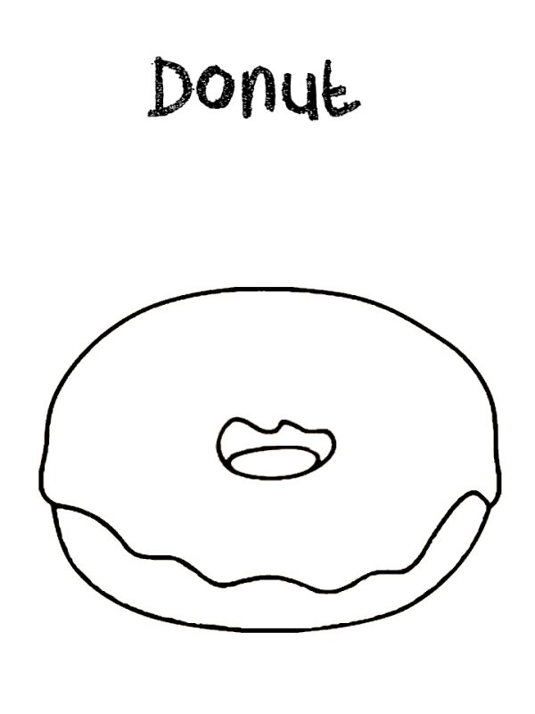 Donut Coloring Pages