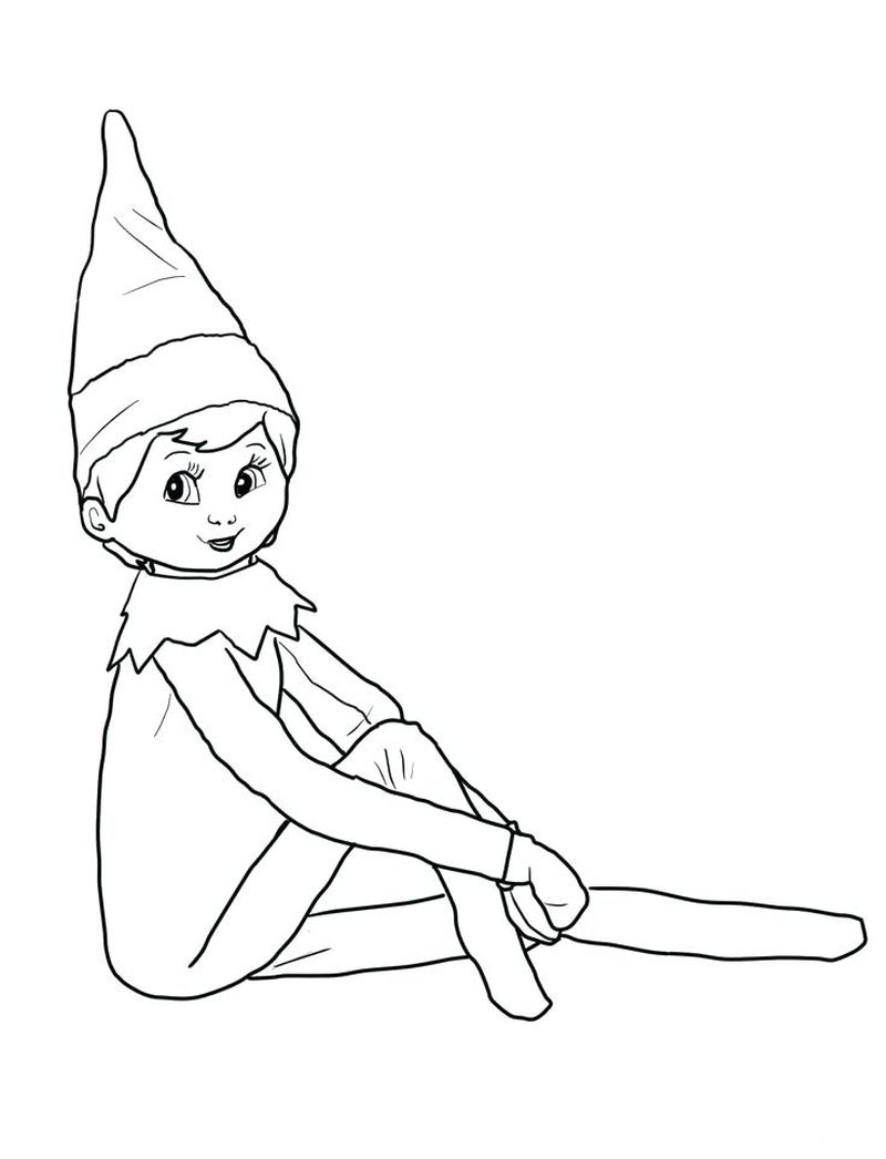 Elf Coloring Pages Online