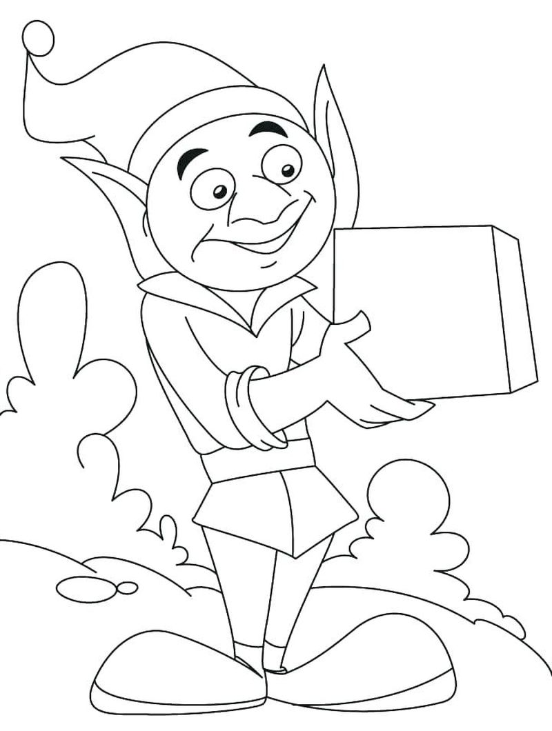 Elf On The Shelf Coloring Pages Free To Print