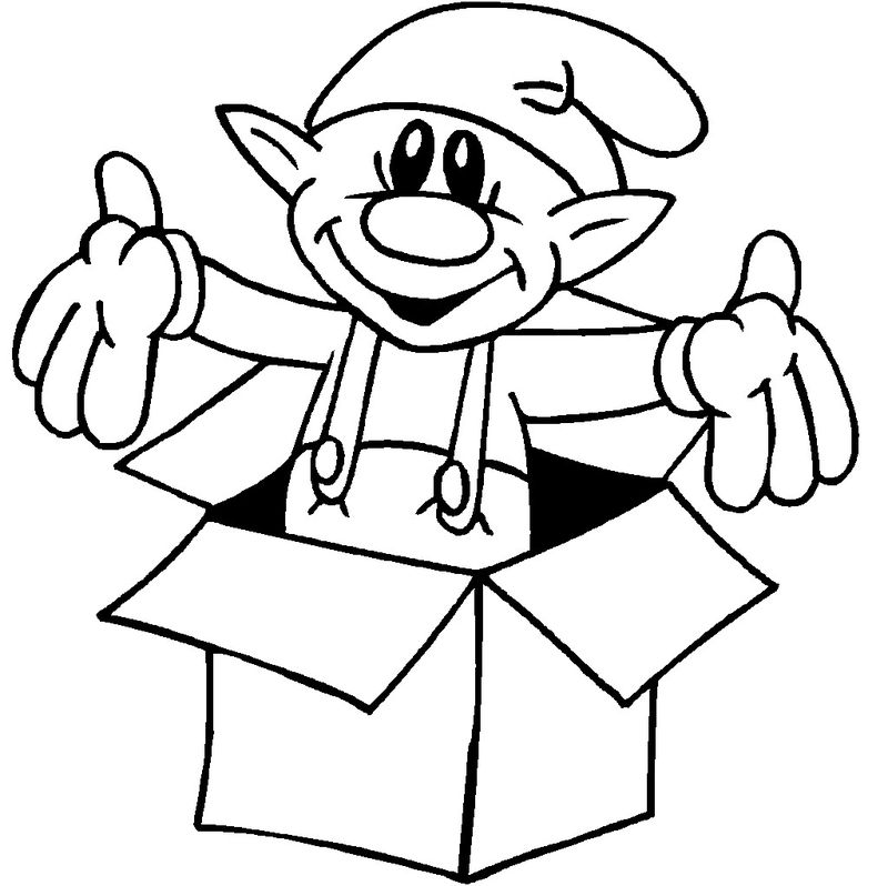 Elf On The Shelf Coloring Pages To Print Free 1