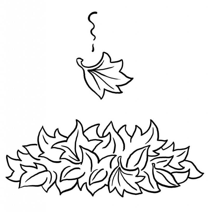 Fall Leaf Coloring Pages Pictures