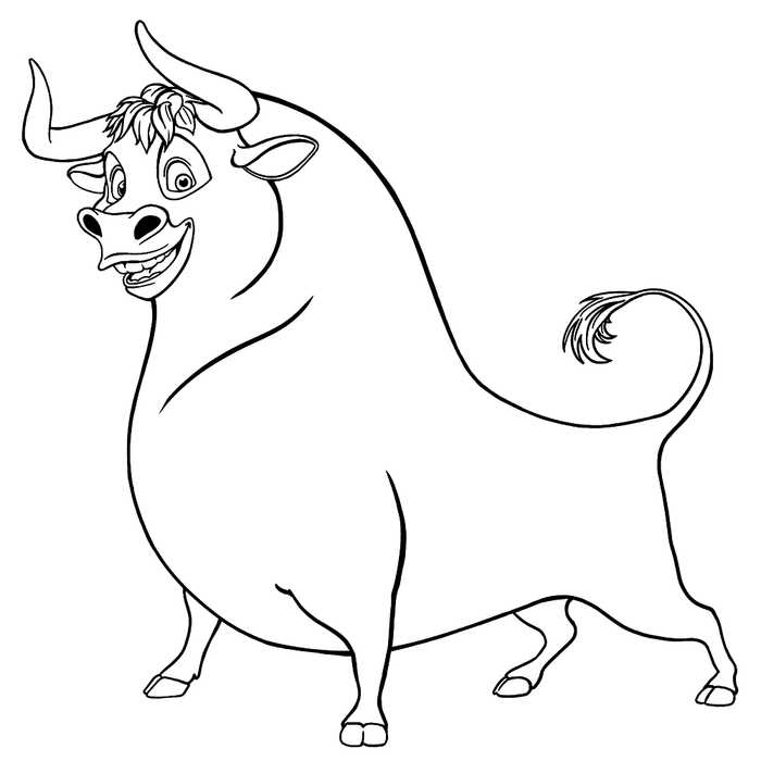 Ferdinand Movie Coloring Page