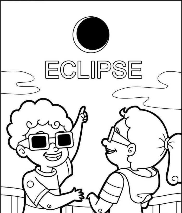 Free Printable Eclipse Coloring Pages