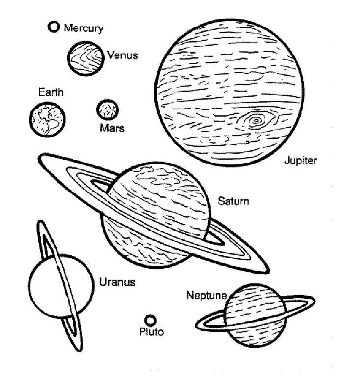 Free Printable Outer Space Coloring Page