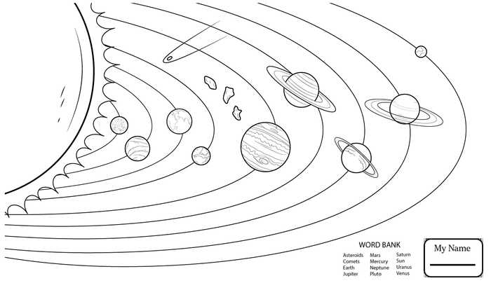 Free Printable Solar System Coloring Pages