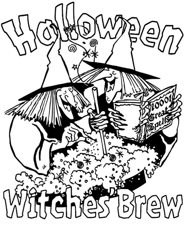 Free Printable Witch Coloring Pages