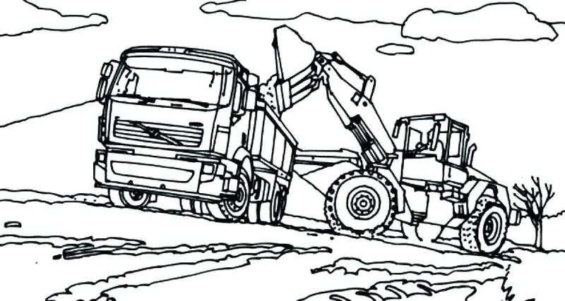 Free Tractor Coloring Pages