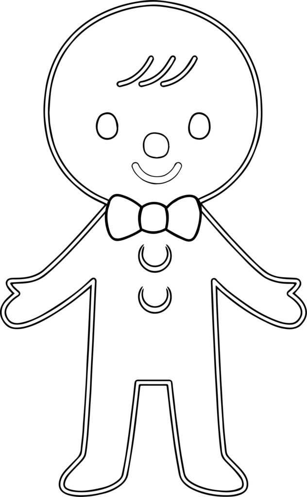 Gingerbread Man Coloring Pages