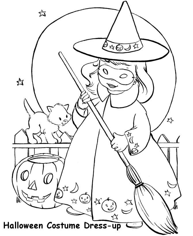 Halloween Witch Coloring Pages