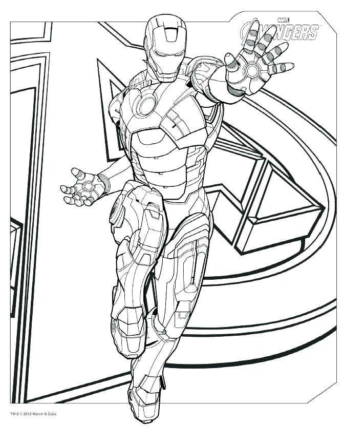 Iron Man Avengers Coloring Pages