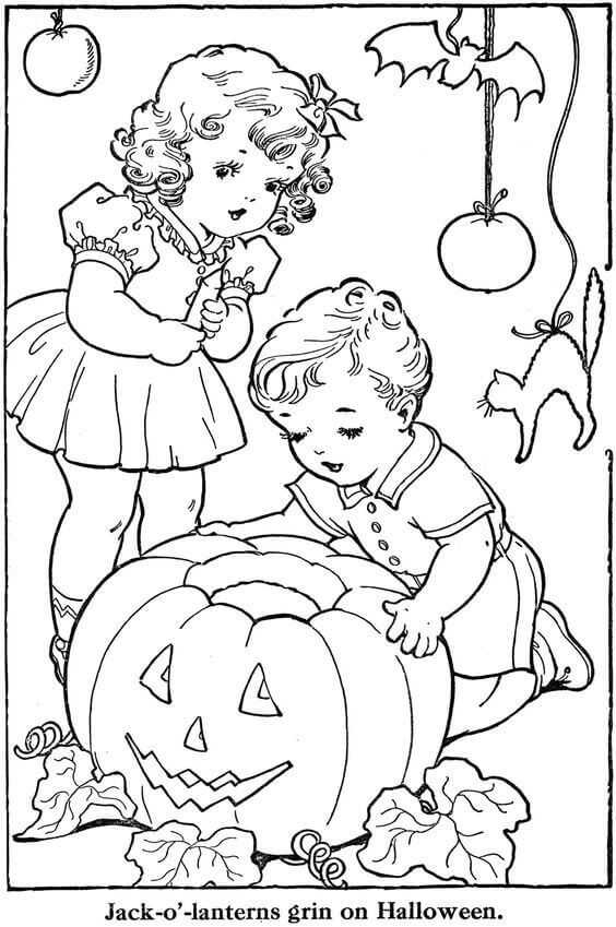 Jack O Lantern Coloring Sheets To Print