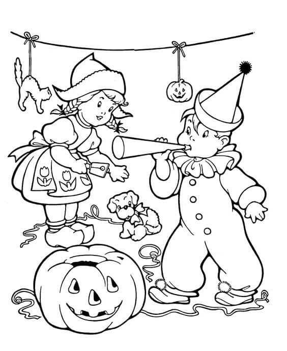 Jack O Lantern Coloring Sheets