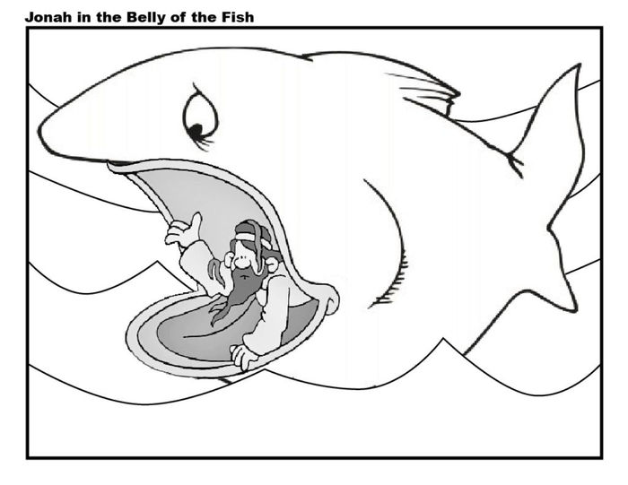 Jonah And The Whale Coloring Pages