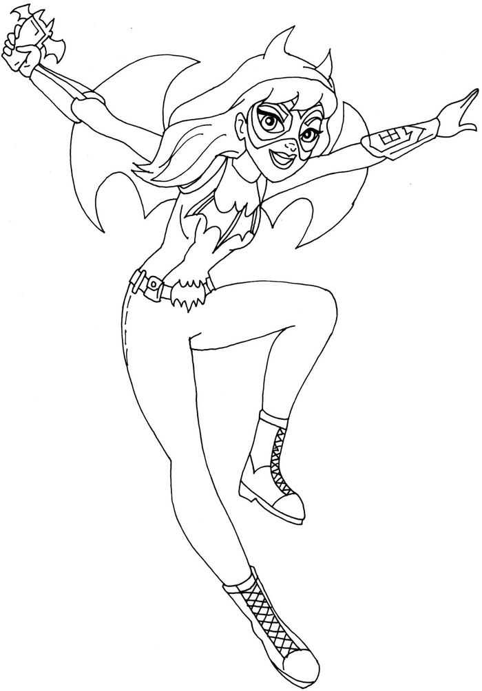 Kids Batgirl Coloring Pages