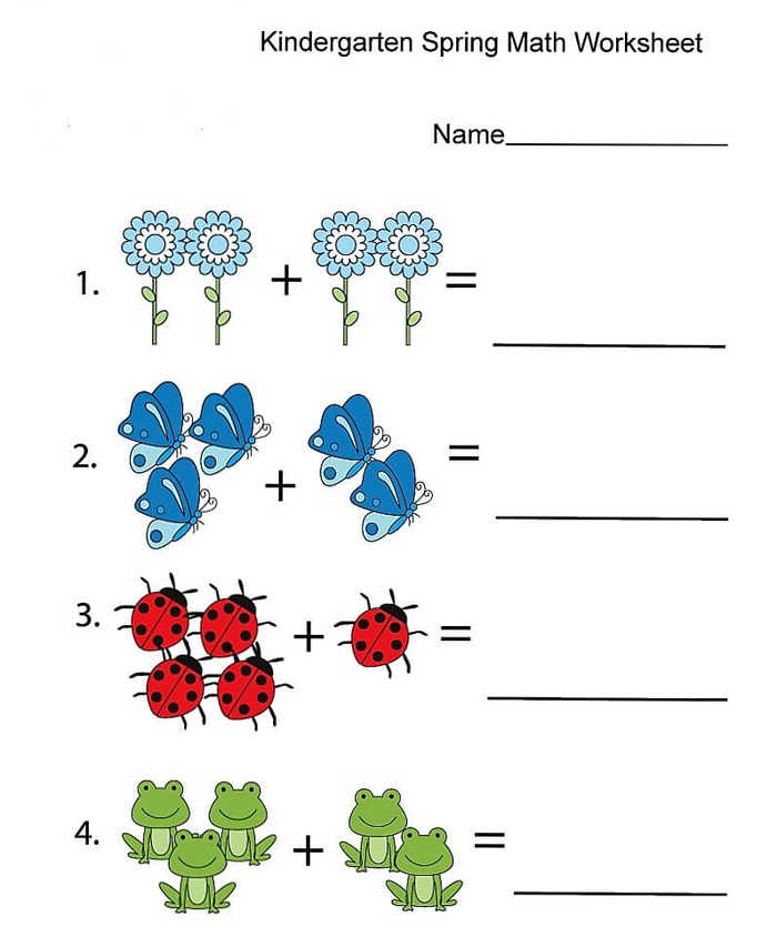 Kindergarten Math Worksheet