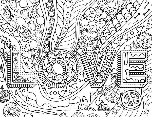 Love Coloring Book Printable