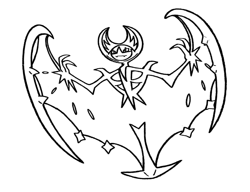 lunala coloring pages