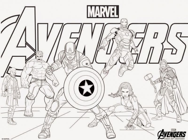 Marvel Avengers Coloring Pages