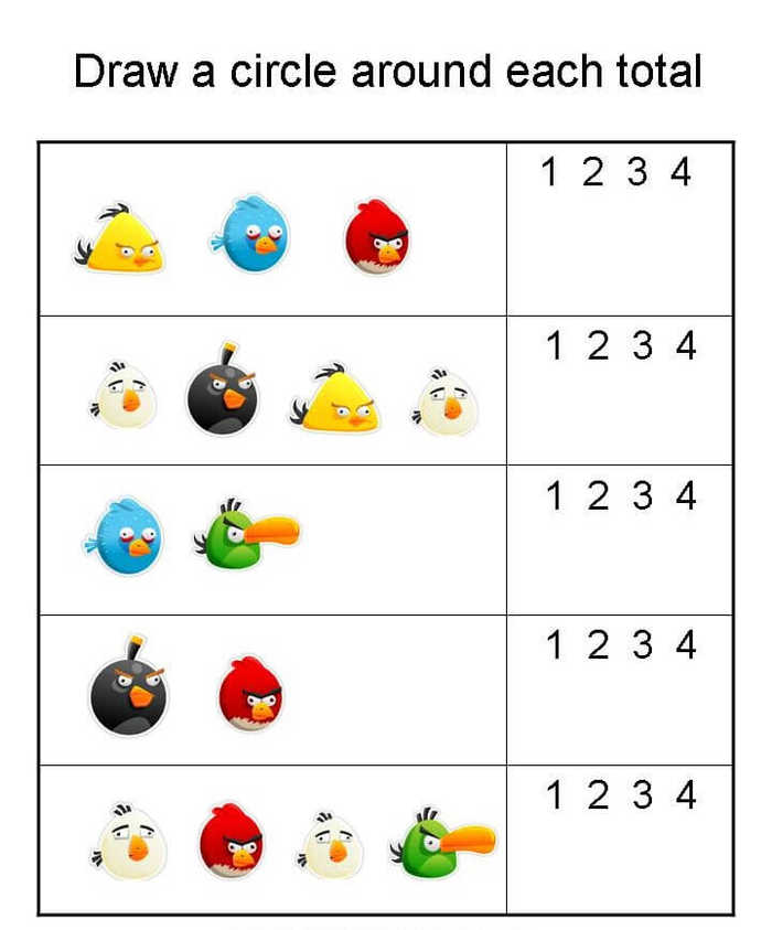 Math Worksheet For Kindergarten Students