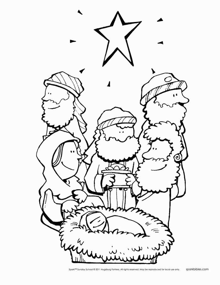 Nativity Bible Coloring Pages