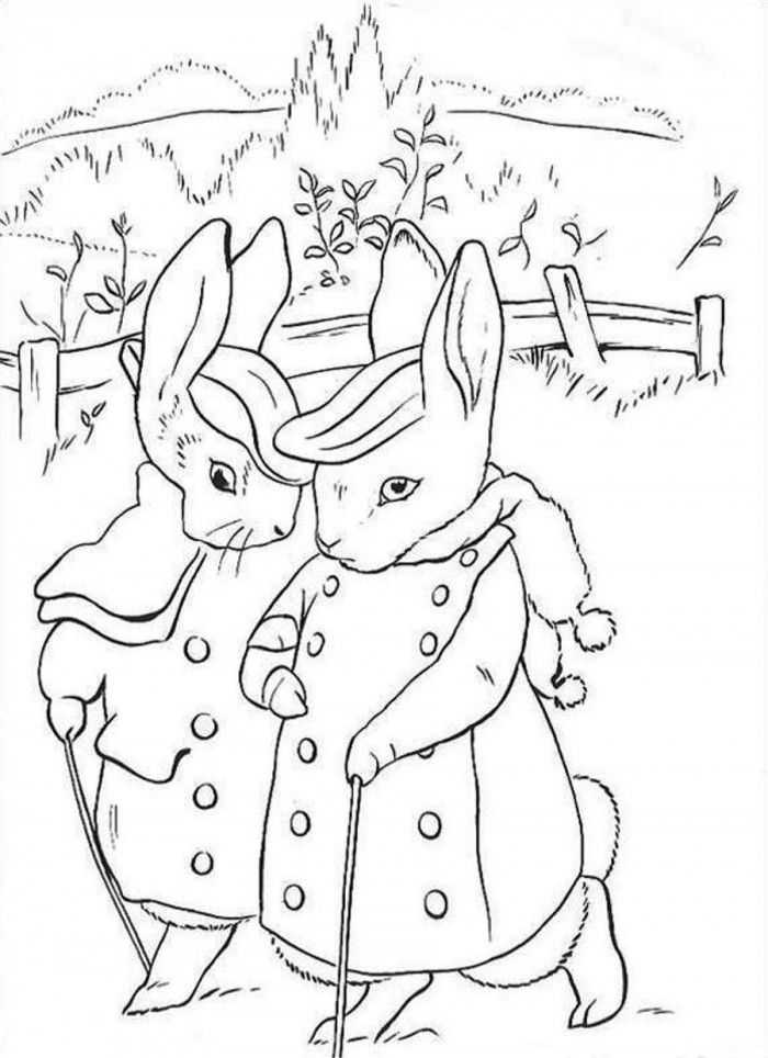 Peter Rabbit Coloring Pages