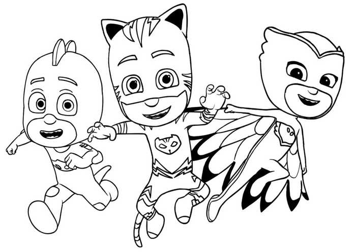 Pj Masks Coloring Page