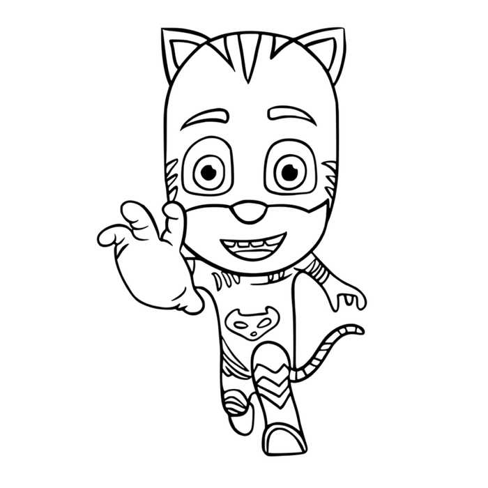 Pj Masks Coloring Pages Catboy