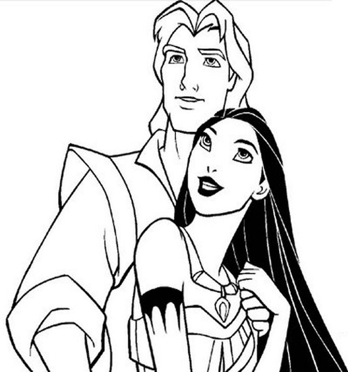 Pocahontas John Coloring Pages